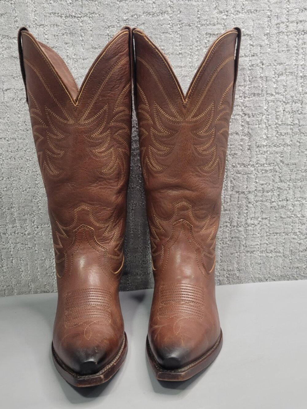 Tecovas The Annie Women's Size US 7B Sequoia Cowhide Leather Cowgirl 14" Boots